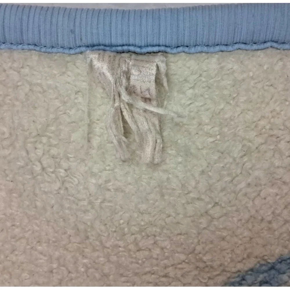 Flaw * San Marcos Blue White Elephant Reversible Blanket Kite Acrylic 42x42
